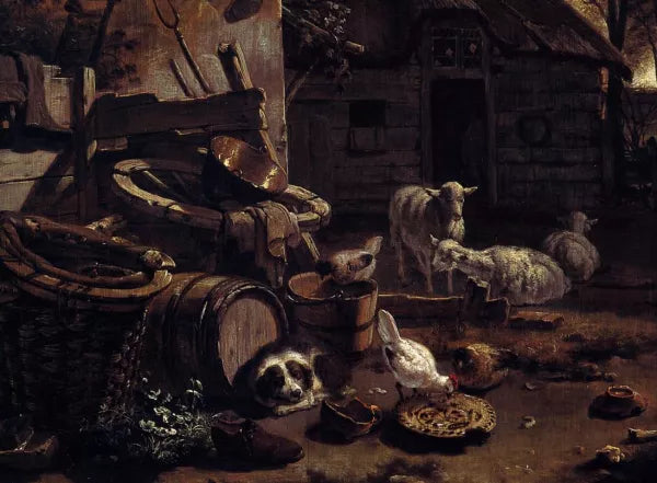 Barnyard Scene Detail