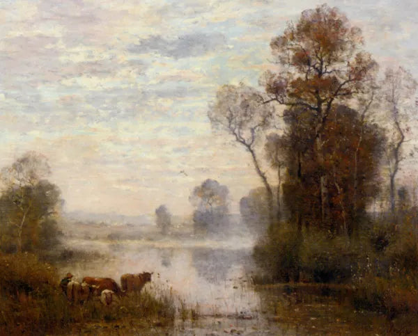 Vaches Pres dun Etang