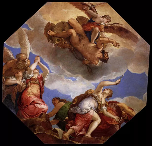 Time, the Virtues, and Envy Freed by Evil