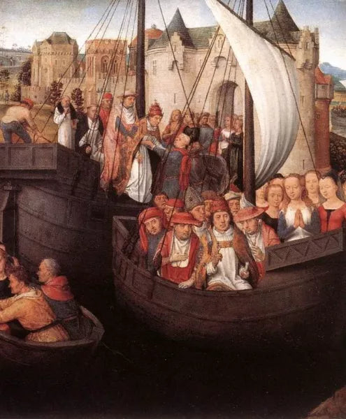 St Ursula Shrine: Departure from Basel Scene 4