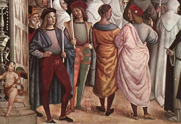 No. 9: The Canonization of Catherine of Siena by Pope Pius II Detail