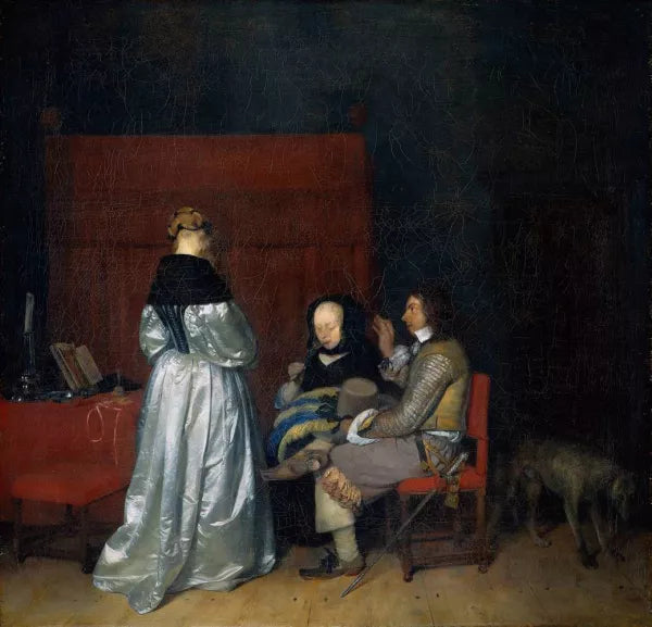 Paternal Admonition Gallant Conversation