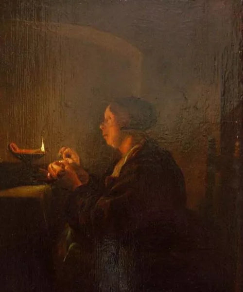 Woman by Candlelight