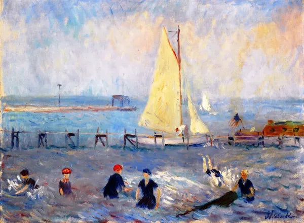 Seascape with Six Bathers, Ballport