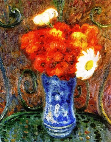 Flowers on a Garden Chair
