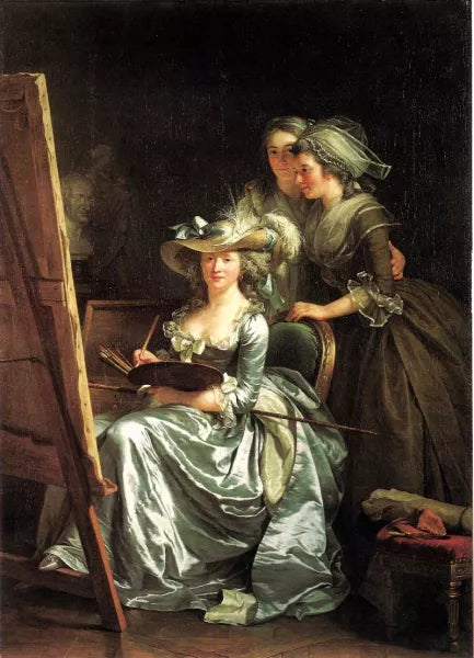 Self-Portrait with Two Pupils