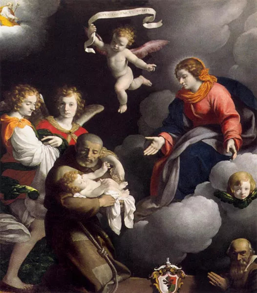 The Vision of St Felix of Cantalice