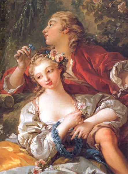 Lovers in a Park Detail