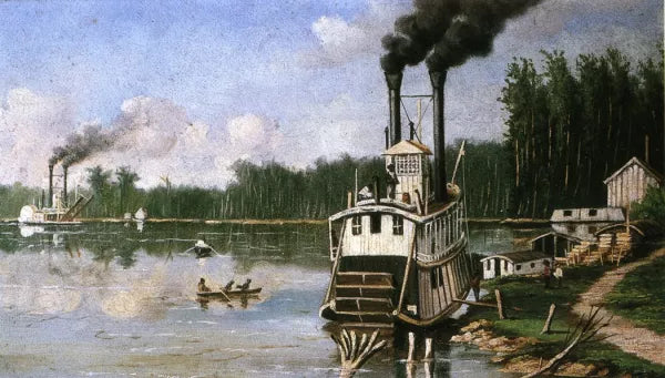 Wooding up on the Bayou