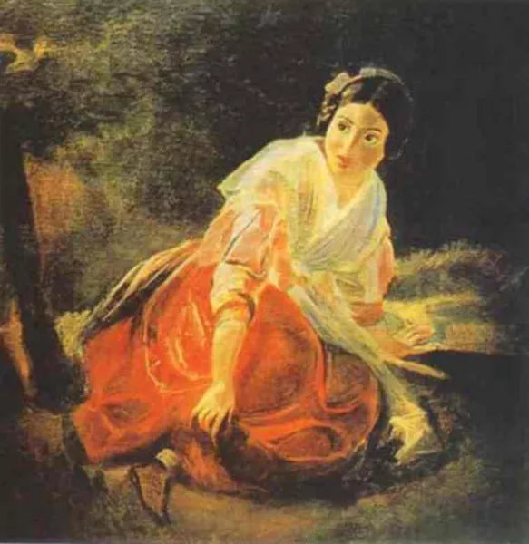 Girl in a Forest
