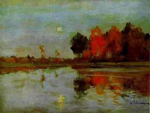 The Twilight. The Moon. Study