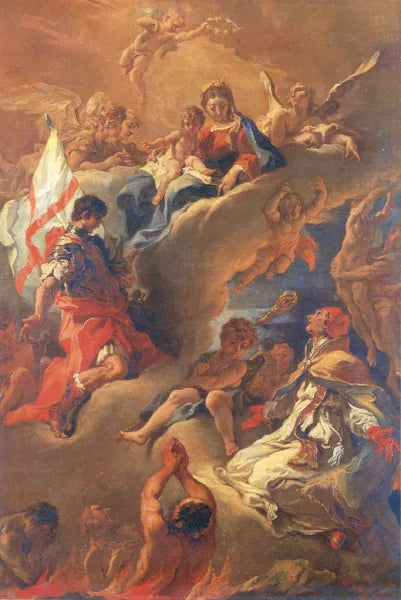 Pope Gregory the Great and Saint Vitalis Saving the Souls of Purgatory