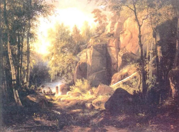 View on Island Valaam Place Kukko