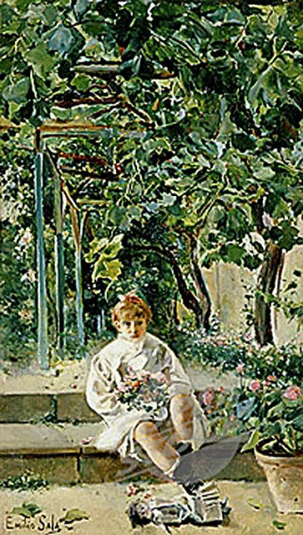 Nina en el Jardin