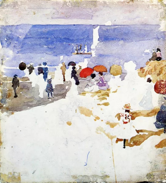Sketch - Figures on Beach also known as Early Beach