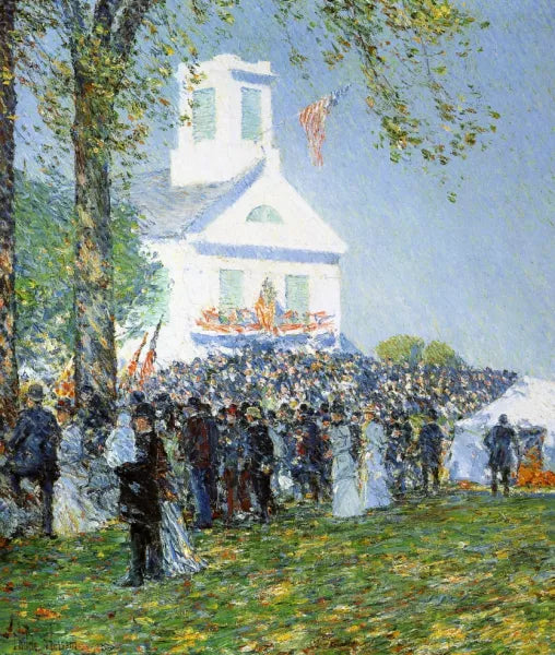 Country Fair, New England also known as Harvest Celebration in a New England Village