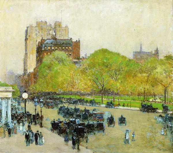Spring Morning in the Heart of the City. also known as Madison Square, New York