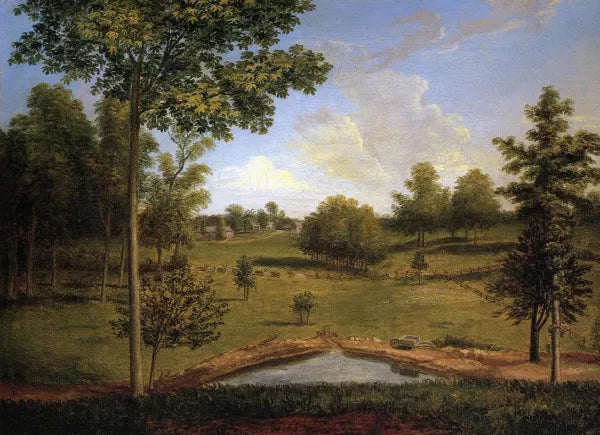 Landscape Looking Towards Sellers Hall from Mill Bank