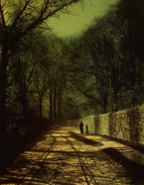Tree Shadows on the Park Wall, Roundhay Park, Leeds