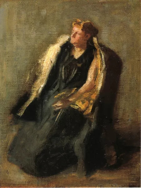Portrait of Mrs. Hubbard Sketch
