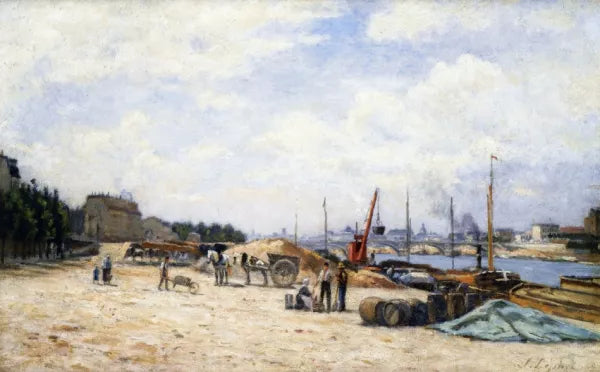 The Pont de Bercy as Seen from the Quai de La Gare