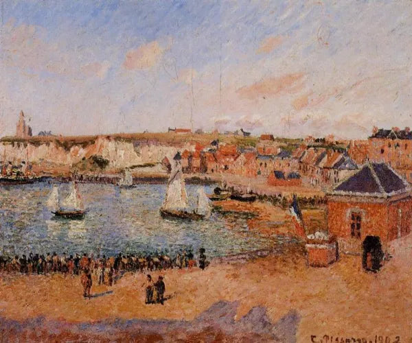 The Inner Harbor, Dieppe: Afternoon, Sun, Low Tide