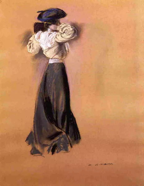 Woman in a Blue Hat
