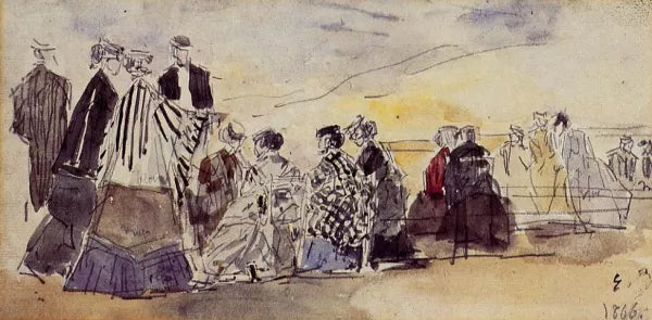 Crinolines on the Beach