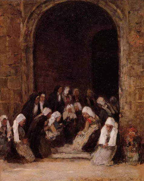 Leaving Mass in Brittany
