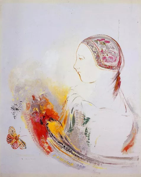 Profile of a Child also known as Profile of a Girl with Bird ofParadise