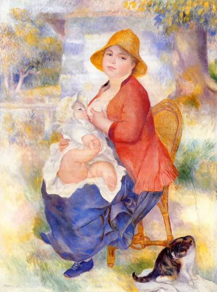 Motherhood also known as Woman Breast Feeding Her Child