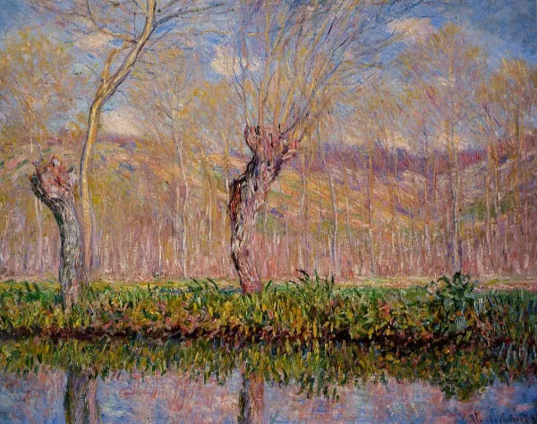 The Banks of the River Epte in Springtime