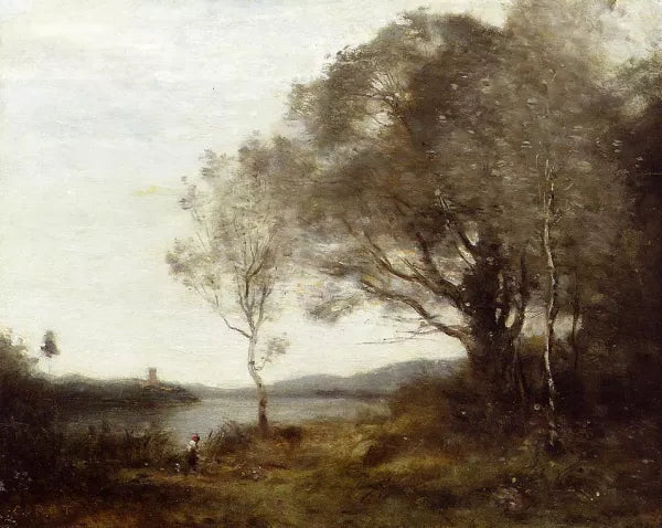 Strolling Along the Banks of a Pond