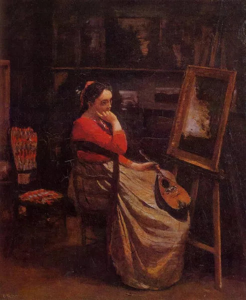 The Studio also known as Young Woman with a Mandolin