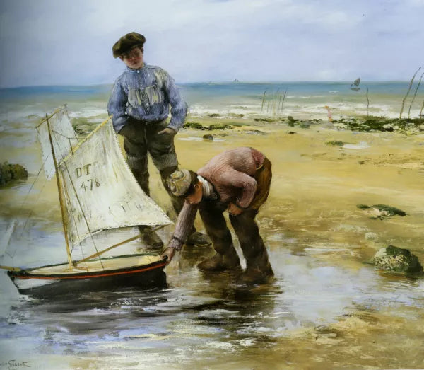 Enfants Jouant Sur La Plage