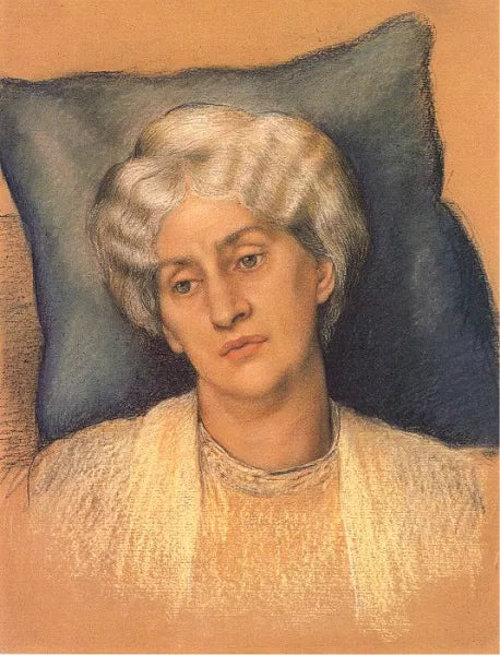 Portrait of Jane Morris Study for The Hourglass