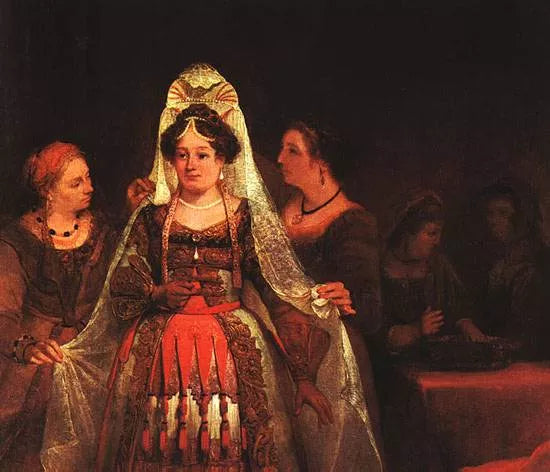 The Jewish Bride Esther Bedecked