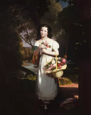 Little Girl with Flowers Amelia Palmer