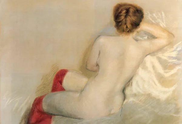 Nudo con le Calze Rosse