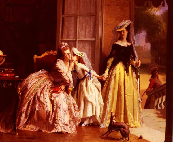 Queen Marie Antoinette And Her Daughter, Madame Royale, Versailles