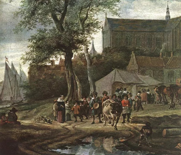 Tavern with May Tree  Detail