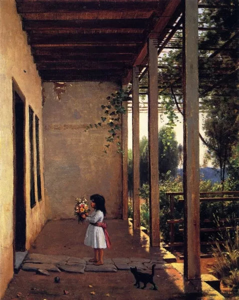Padre's Porch, San Gabriel Mission