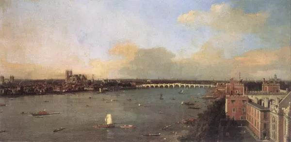 The River Thames Looking Towards Westminster from Lambeth