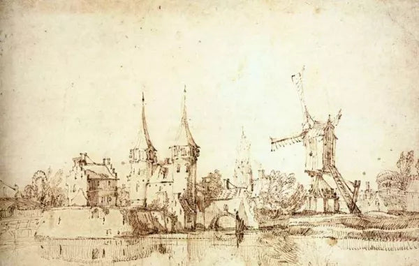 The Oostpoort East Gate at Delft
