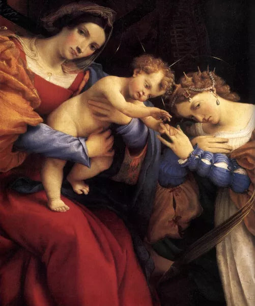 The Mystic Marriage of St Catherine Detail