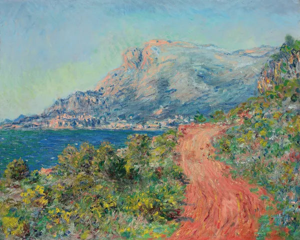 La route rouge pres de Menton